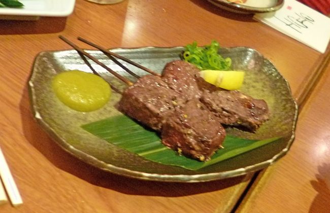 この神戸牛の串焼き980円と高かった