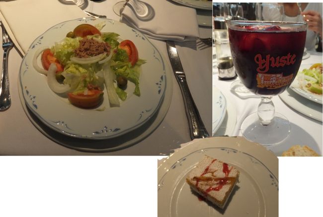 １３：３０頃、Ｄｕｄｕａでランチ<br /><br />サラダはやっと日本人なじみの物が出てきた。<br />飲み物はサングリアを。かなり量が多いです。<br />デザートはケーキ。