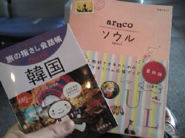 今回の旅のお供です。<br /><br />この時は、まったく韓国語が話せませんでした。<br /><br /><br />留学時代に韓国人おねえさんたちに教わった言葉をいくつか引っさげての韓国入国です。<br />「あにょはせよ〜」（あいさつ）→とにかく使った。<br />「かっかじゅせよ〜」（まけてください）→びびりなので使わなかった。<br />「おっぱ、いごせじょ〜」（おにいさん、これ買って！）→もちろん使わなかった。