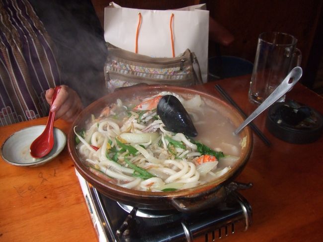 ２人でうどん（？）を食べました(^ω^)