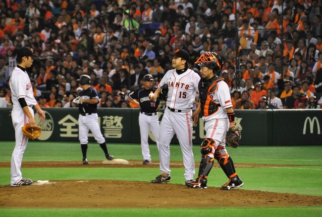 <br />①沢村投手・阿部捕手<br /><br />　こんなに近くで見れるなんて！！