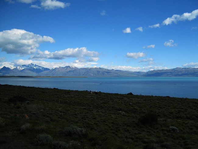 １１月２０日朝、今日はペリトモレノ氷河のツアーに参加。ホステルでは、パイネのラストーレスの山小屋で知り合ったドイツ人（ハンブルク出身で元精神科医）に偶然出会うことができ、朝食を食べながら、ツアーの迎えを待つ間、いろいろと英語で話をした。彼も今日は我々のとは違うペリトモレノ氷河のツアーに参加するとのこと。８時１５分ごろツアーの迎えがきた。２階建てのバスだ。完全舗装されたいい道を走り、途中２度絶景の場所でストップした。