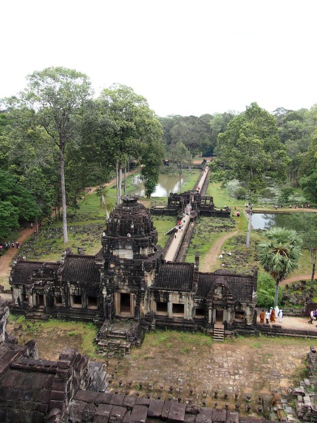 三層目からの景色<br />もう汗だくです
