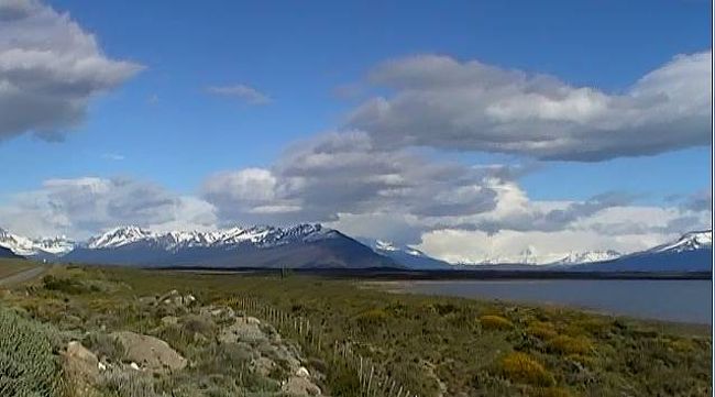 バスの停車中に撮影した絶景