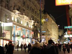 夕食を簡単に食べたあと、ケルントナー通りを散策します。
ウィーンはそこかしこに歴史と豪華さが感じられる非常に魅力的な町です。
