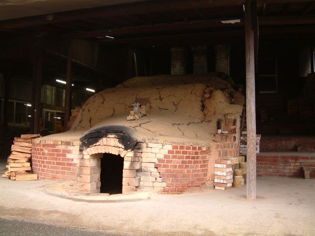 萩焼の窯。<br />