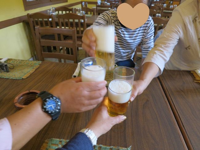 かんぱーい。<br /><br />ビールあって良かったね〜