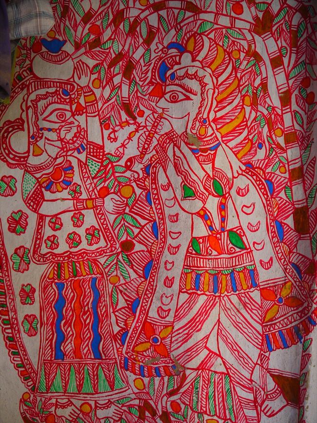 India鉄道で行く祭りと定期市(12) ミティラー画の村へいざ突入