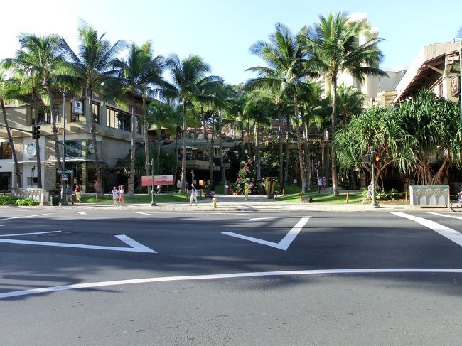 そして、ロイヤルハワイアンセンターのクリスマスツリーも。<br /><br />ここまで、２０分くらいかかりました。<br /><br />ワイキキビーチマリオットからだとちと遠く感じます。