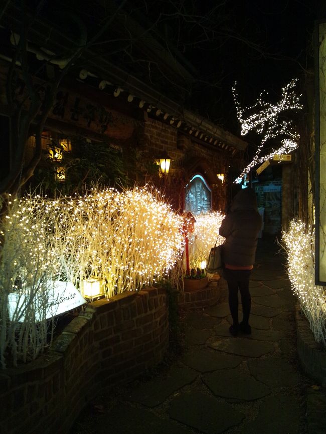 お店の近くのイルミネーションがきれいでした。