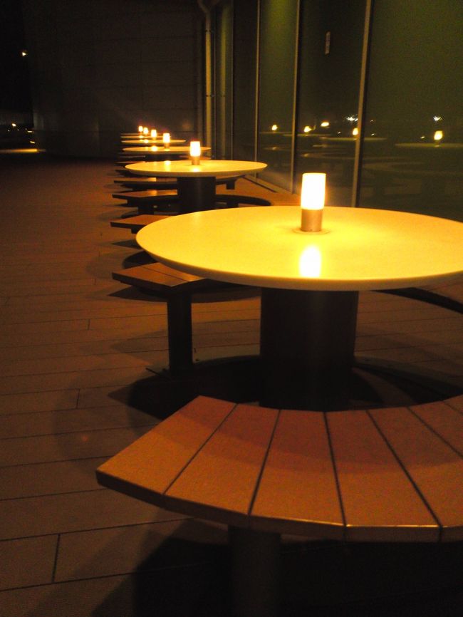 外に出てみます。<br /><br />まだくら〜い！<br />外に出ている奇特な人は、私くらいしかいませんでした。