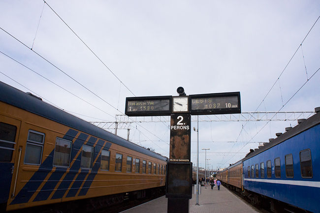 やっとリガ駅に着きました。