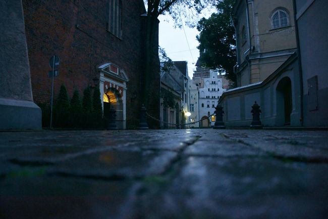 風情のある旧市街の石畳。