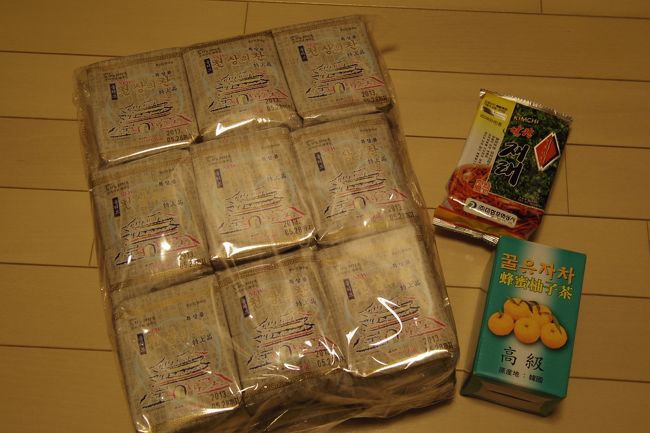 お決まりの韓国のり