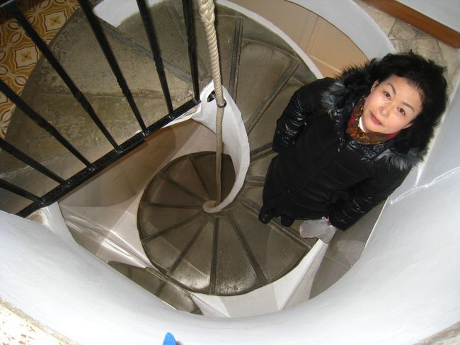 ホテルの螺旋階段