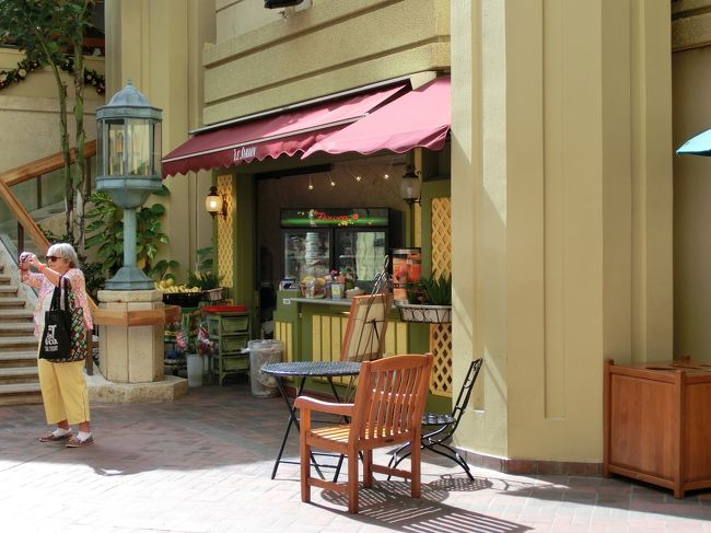 そして、ハイアットリージェンシー１階のルジャルダンで、アサイボウルを。<br /><br />写真撮り忘れて食べてしまいましたので、お店の写真を。<br /><br />お店の前にベンチがあり、そこで食べられます。<br />ハイアットリージェンシーの滝を間近に見ながら。心地よいです。