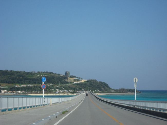 せっかくだから景色のよいところへ…ということで、古宇利島へ。海岸でのんびりしました。