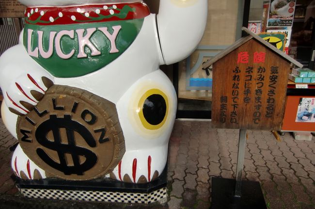 おみやげ屋さんも猫と一緒に迎えてくれます☆☆