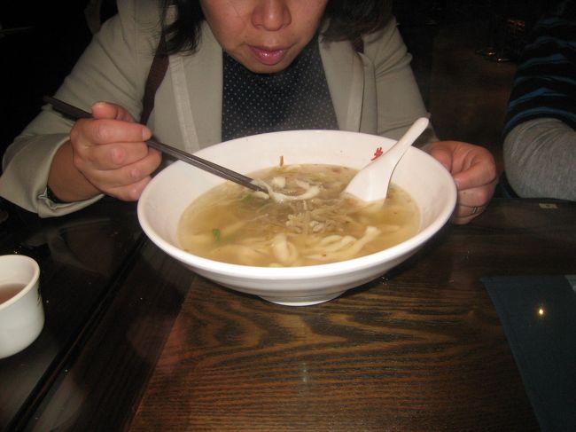 私は刀削麺を食べました。<br />あっさりしていてとても美味しい。