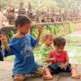 カンボジアの花、笑顔の子供たち、お土産　（カンボジア４）