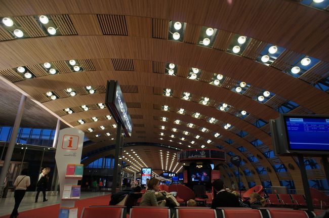 1月2日(水) 08:10パリ発のJAL便で日本へ<br /><br />2日からラファイエットなどほとんどのお店が開いてました。私は日本ではまだまだ高いネスプレッソのカプセルを購入（日本では 700円、パリでは3.5ユーロ)<br /><br /><br />写真は、シャルル・ド・ゴール空港<br /><br /><br />