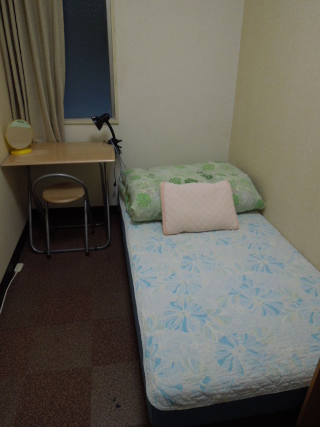 個室の中。トイレ・シャワーは共同。シャワールームは比較的きれい。寝るだけなら十分。でも防音がほとんど無いので、同じ日に宿泊する人によっては快適に過ごせないかも。<br />