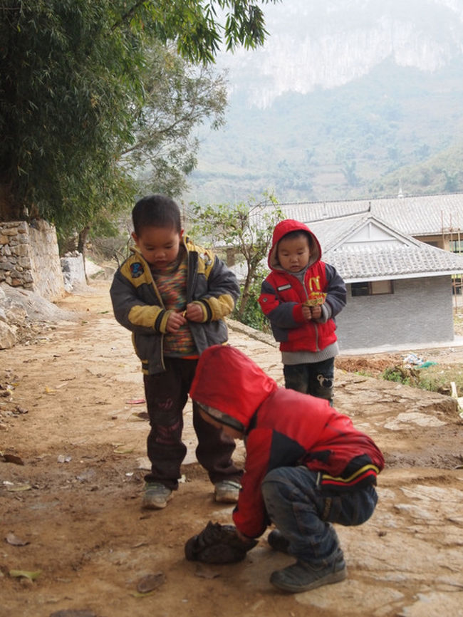 子供たちの悪戯。うんちに爆竹を突っ込む。