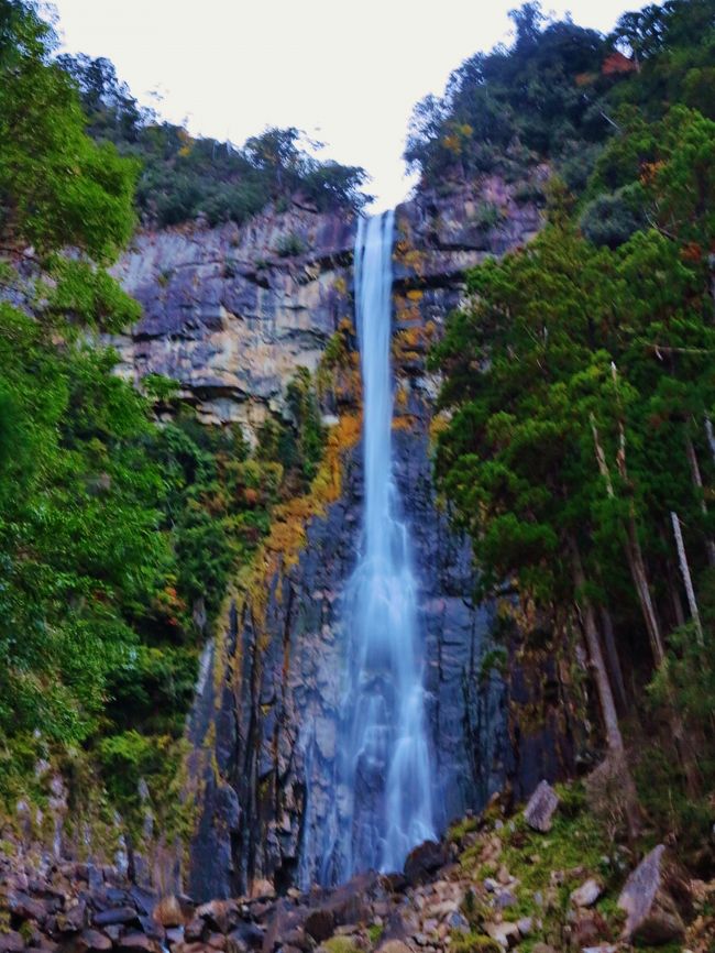 那智大滝、落差日本一 滝壷は災害復旧工事中 ☆帰り道は暗がりで』那智