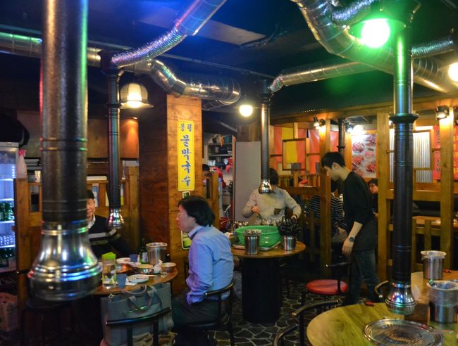 鐘閣の焼肉屋なのに、かわゆい女性客が写らない！