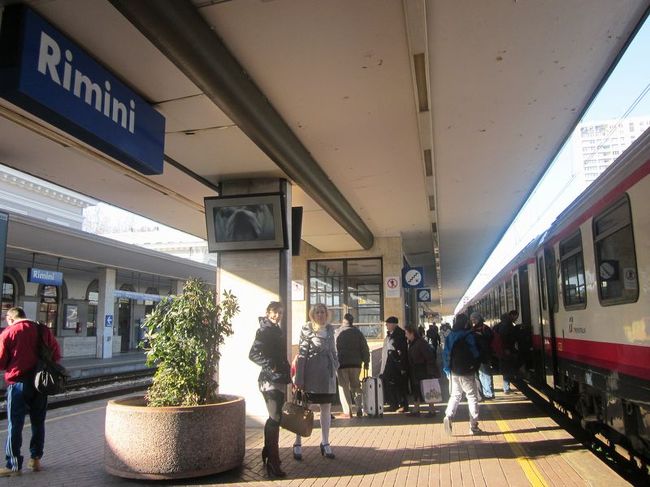 ピサから4時間かかって、ようやくリミニに到着しました。<br />この後は、ヨーロッパの小国のひとつサン・マリノに移動します。<br />http://4travel.jp/traveler/satorumo/album/10745461<br />