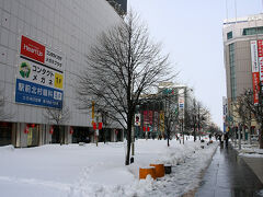 厚い雪雲は既に去った後のようで、空には青いところも見えてくるように。