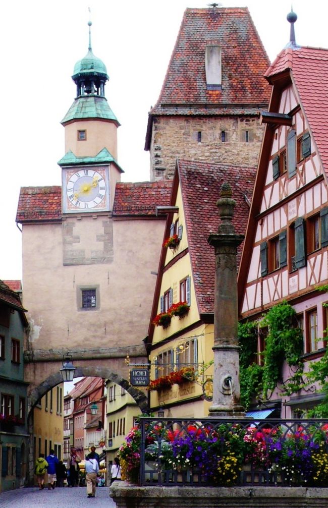 ローテンブルク Rothenburg ドイツ Germany 風景画 版画 - メルカリ