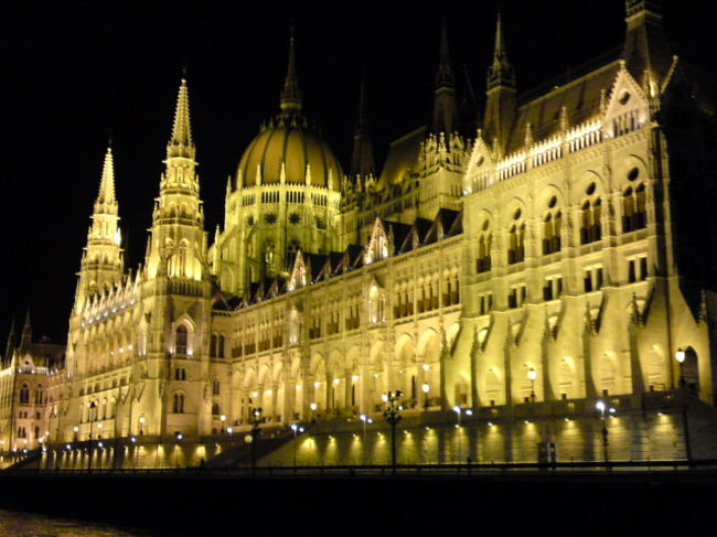 ドナウ川ナイトクルーズ<br />王宮<br />素晴らしい(^-^)