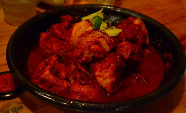 鶏肉辛煮込み(タットリタン)<br /><br />辛かったわ〜