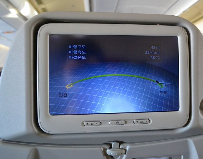 成田空港に到着します。<br />旅が終わる。