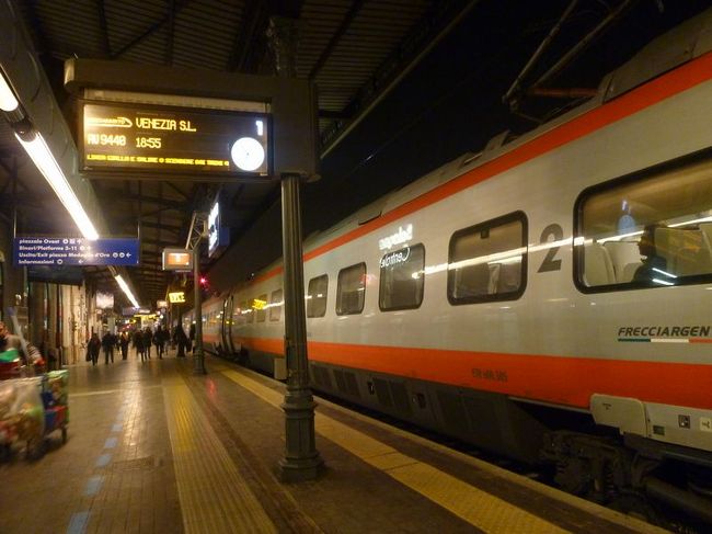 さらに、ボローニャでベネチア行きに乗り換えです。