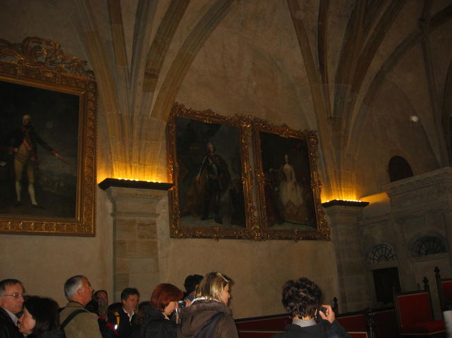 プラハ城の内部です