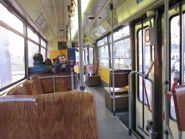 トラムの車内です。<br /><br />