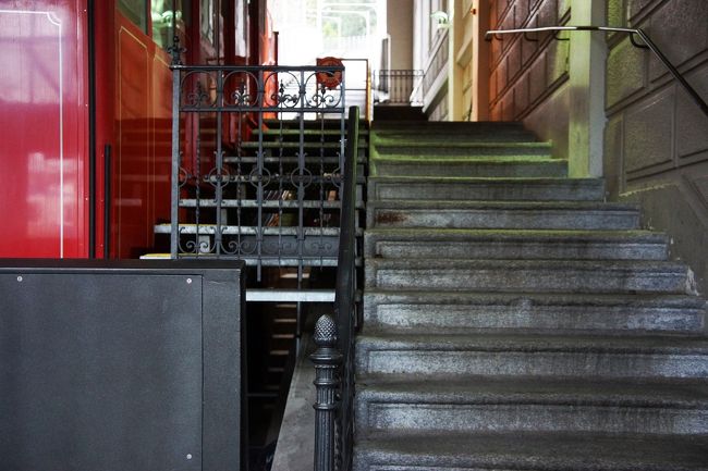 ケーブルカーの乗り場。