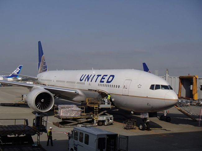今回はコンチネンタル航空にて手配。ただし、ユナイテッド航空と合併したので、実質ユナイテッド航空。