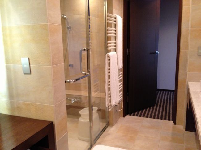 洗面所にあるタオル乾燥。でも、大浴場を利用したので、出番なし。