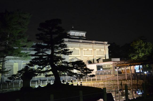 博物館横の『なら仏像館』もライトアップされています。