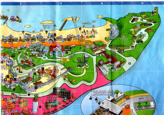 セントーサ島のバス路線図と島内地図 シンガポール シンガポール の旅行記 ブログ By 純ちゃんさん フォートラベル