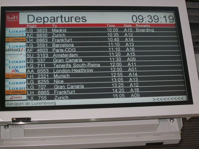 ヨーロッパ各地に便はありますが、それ程便数は多くありません。