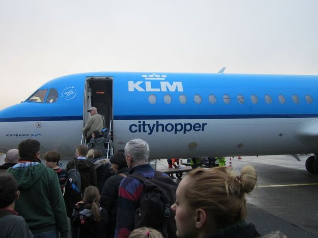 帰路もKLMオランダ航空を利用します。