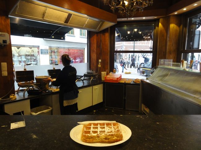 普通の　「ワッフル」　を頼みました。<br /><br /><br />味は・・・でした。