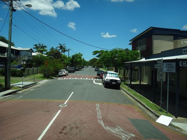 車内観光。町並み。