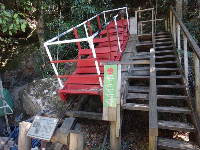 これがモデルとなったホンモノのトロッコ。これで鉱山口まで降りたのがアトラクションの始まりらしい。でもスピードは出ないので全く怖くないので安心してください。