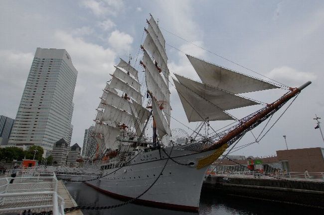 帆船日本丸、進水80周年と日本郵船氷川丸、生誕80周年(横浜2010 帆船日本丸、進水80周年と日本郵船氷川丸、生誕80周年(横浜2010