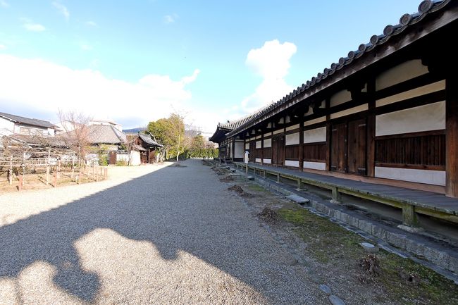 禅室　元興寺旧伽藍の東室南階大房（僧坊）遺構、四房（室）分を伝える。切妻造、本瓦葺四間四面の簡素であるが重厚な趣がある。<br />　僧侶が起居し、学修した官大寺僧坊の遺構で、平面図や雰囲気をよく保っている。http://www.gangoji.or.jp/tera/jap/link/link.html